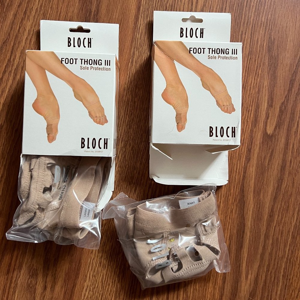 Bloch Foot Thong III 2 pairs NIB NWT